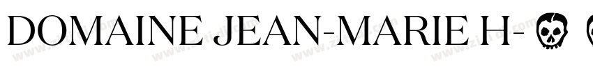 DOMAINE JEAN-MARIE H字体转换